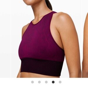 lululemon athletica Ebb to Train Bra in Marvel and Black Wash